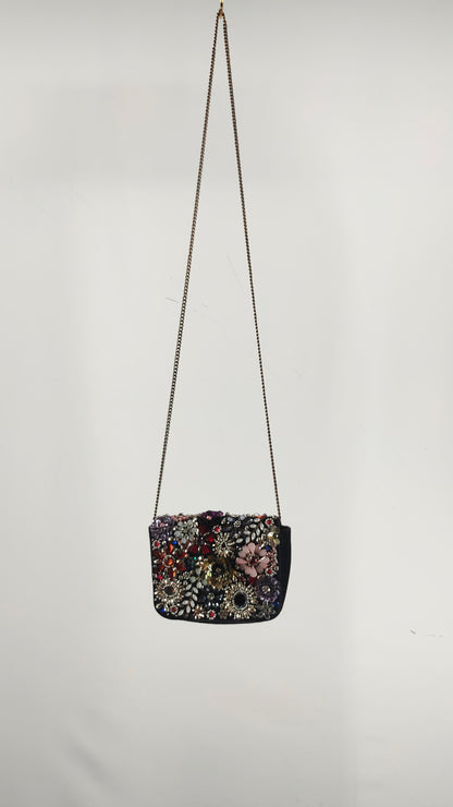 Bolsito con apliques brillantes vintage