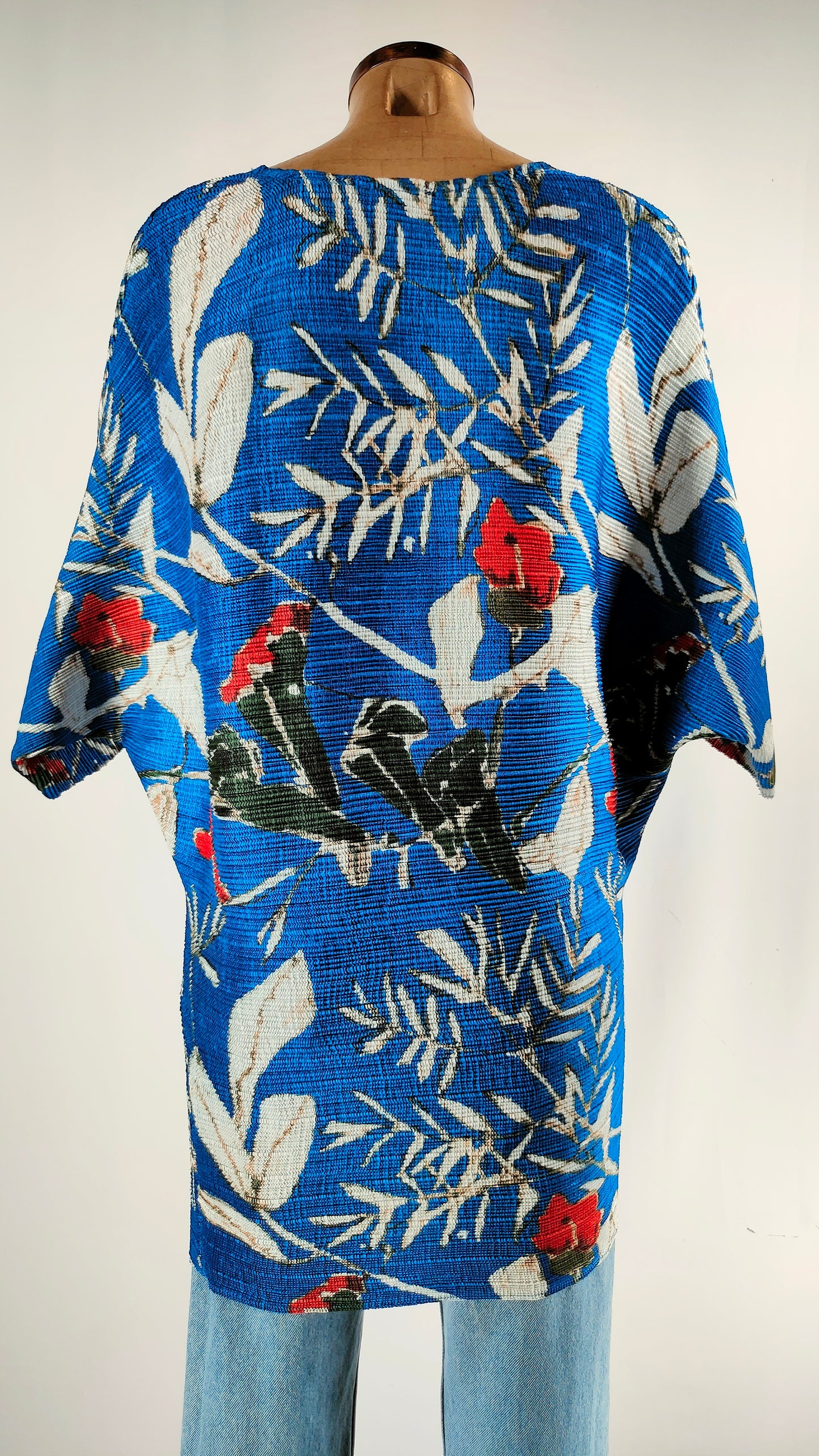 Blusa maxi azul Adolfo Domínguez