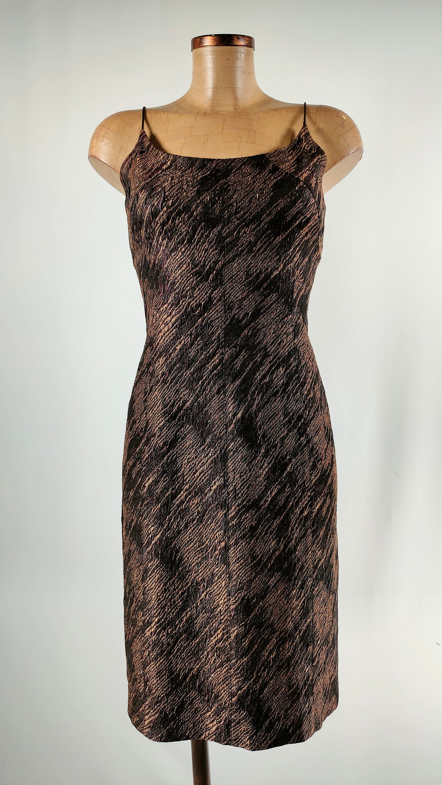 Vestido Ethic marrón y morado