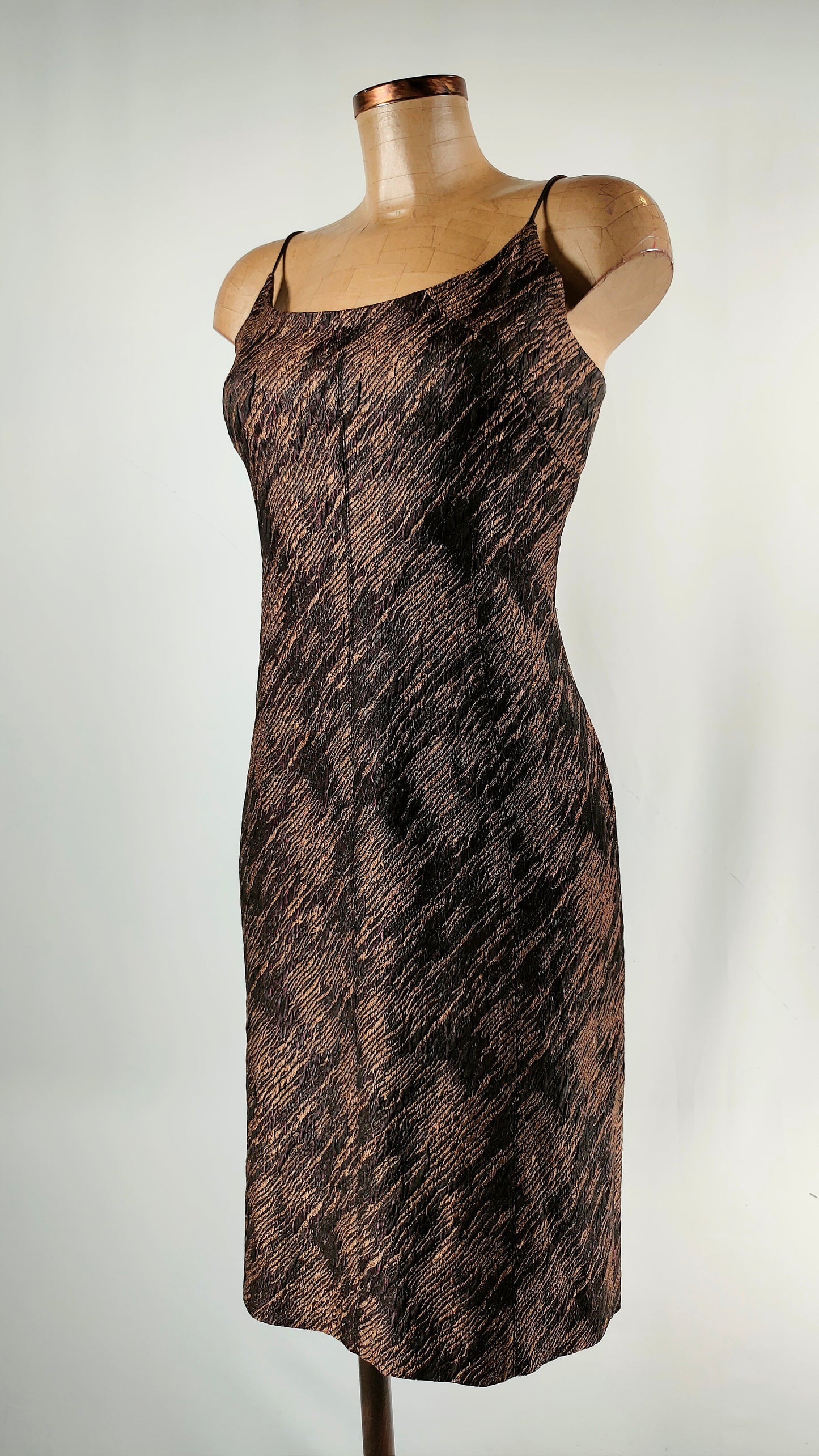 Vestido Ethic marrón y morado