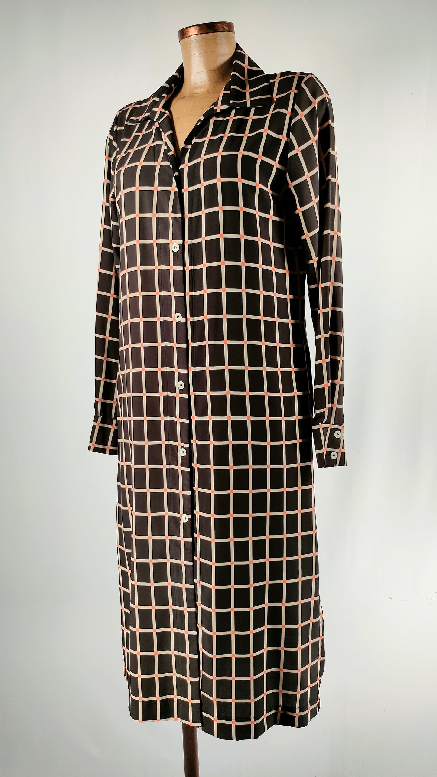 Vestido de cuadros con bolsillos Martina K