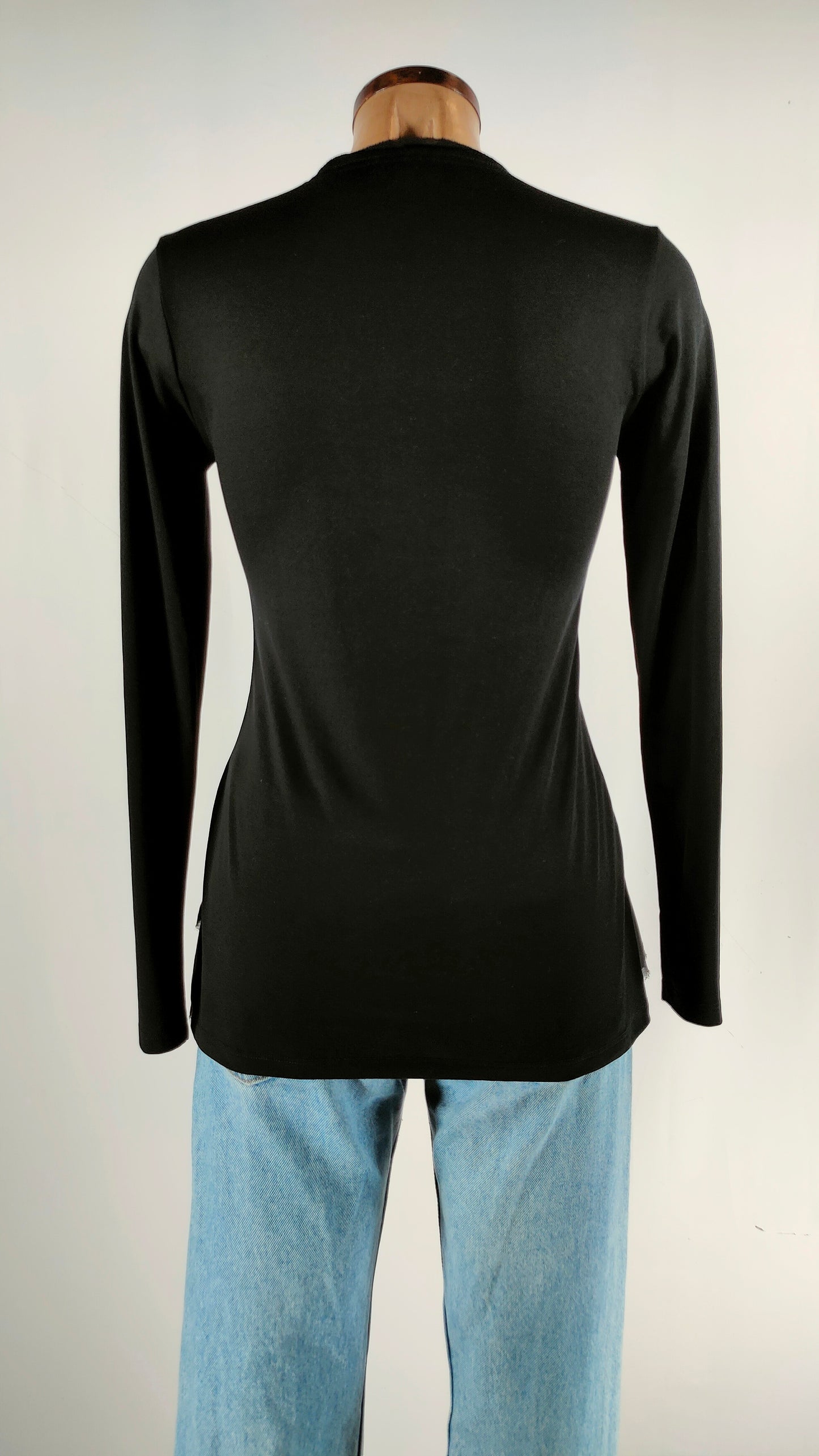 Camiseta Salsa bimaterial negra