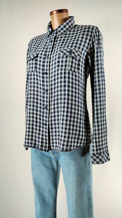 Camisa de cuadros azules AD