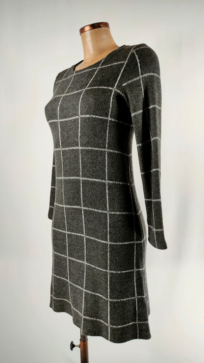Vestido de cuadros gris Guitare