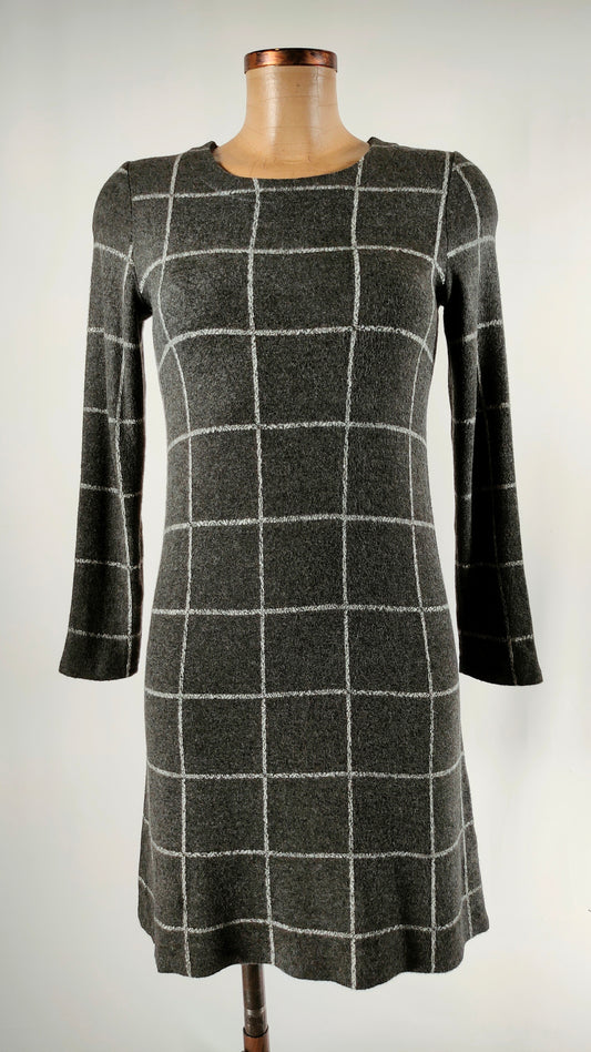 Vestido de cuadros gris Guitare