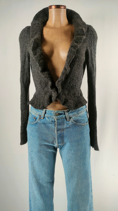 Chaqueta de lana gris Hugo Boss