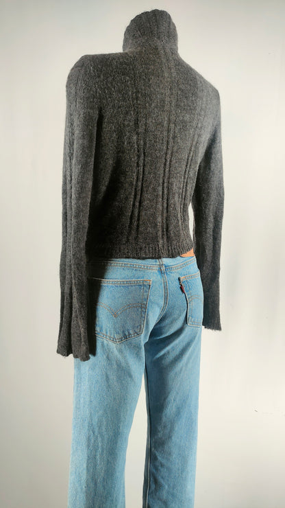 Chaqueta de lana gris Hugo Boss