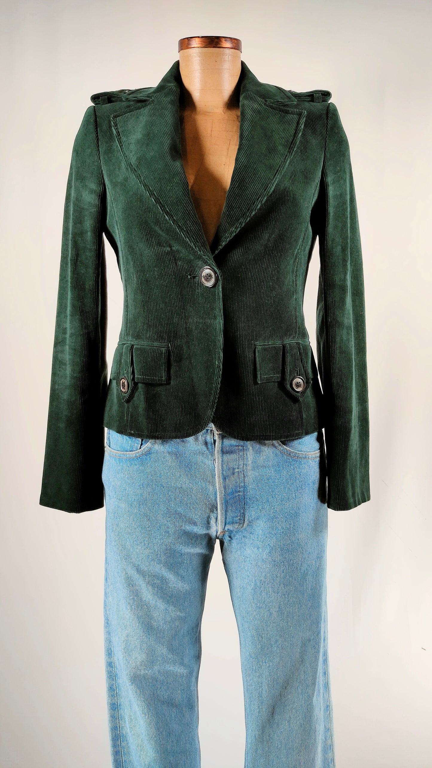 Americana de pana verde Pedro del Hierro