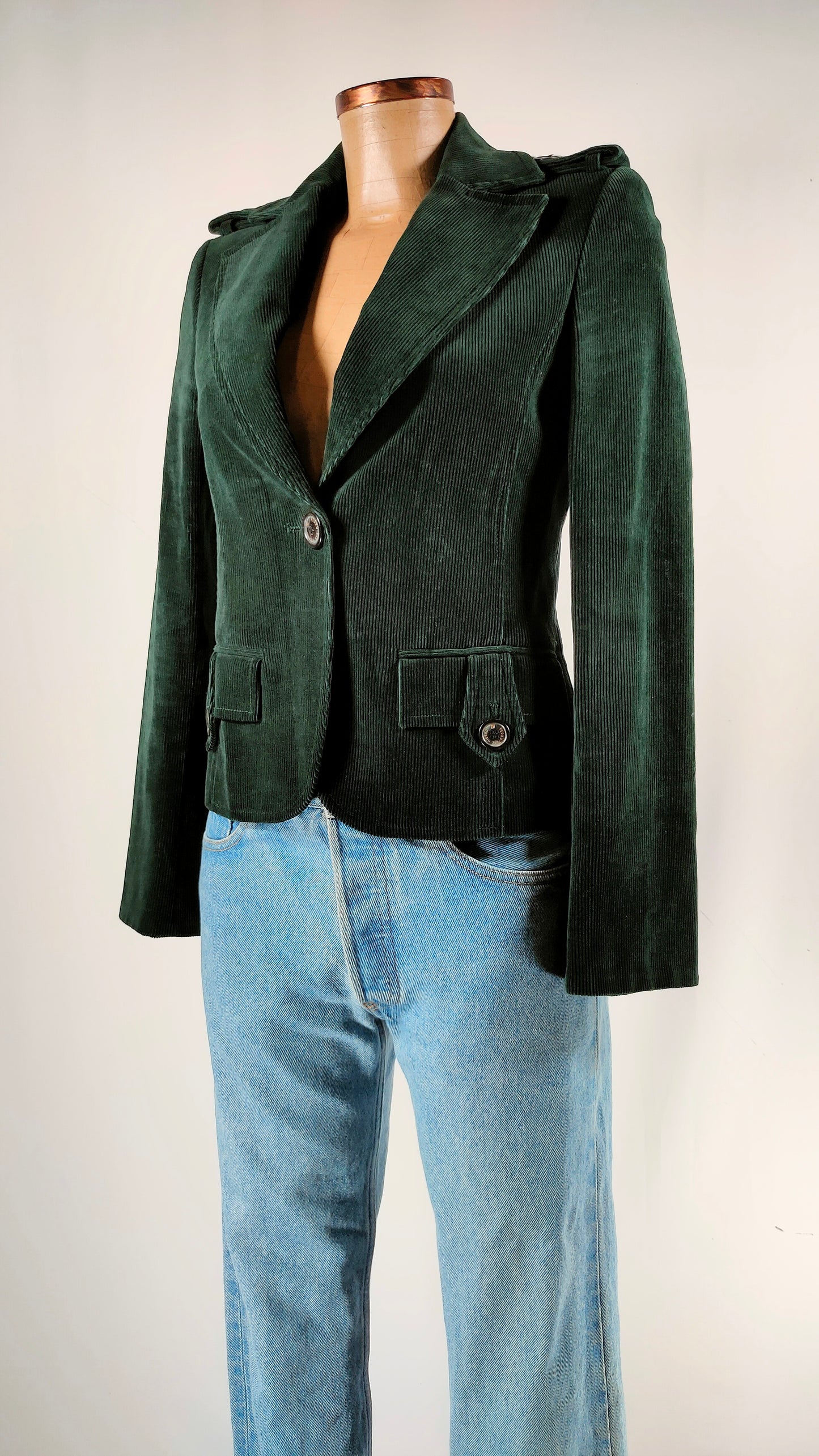 Americana de pana verde Pedro del Hierro