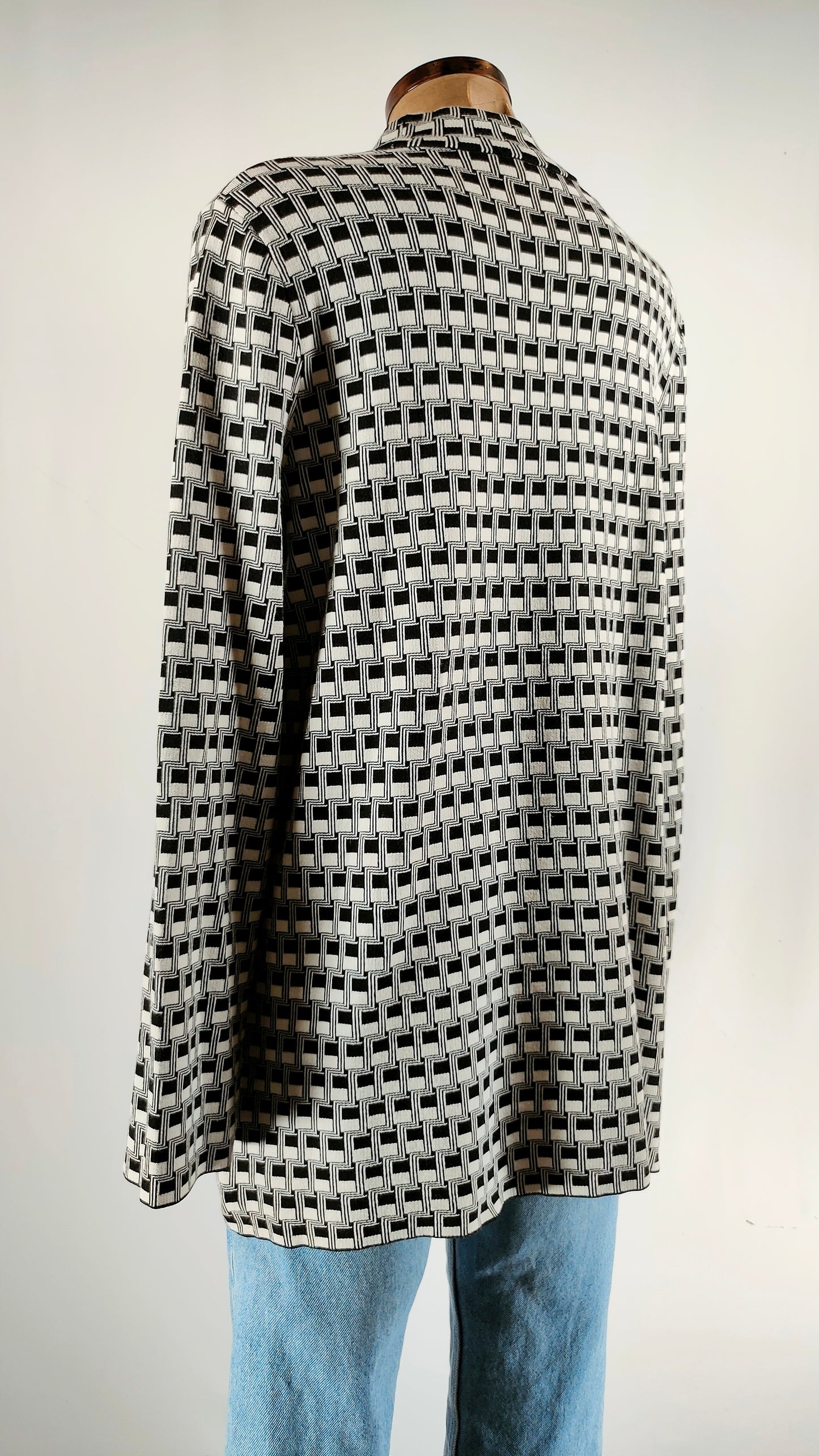 Vestido Cos blanco y negro