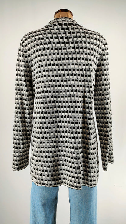 Vestido Cos blanco y negro