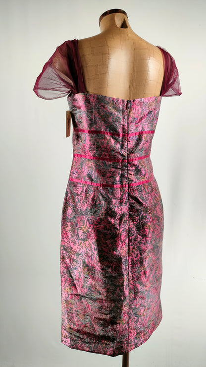 Vestido de seda con lazos Ángeles Andany