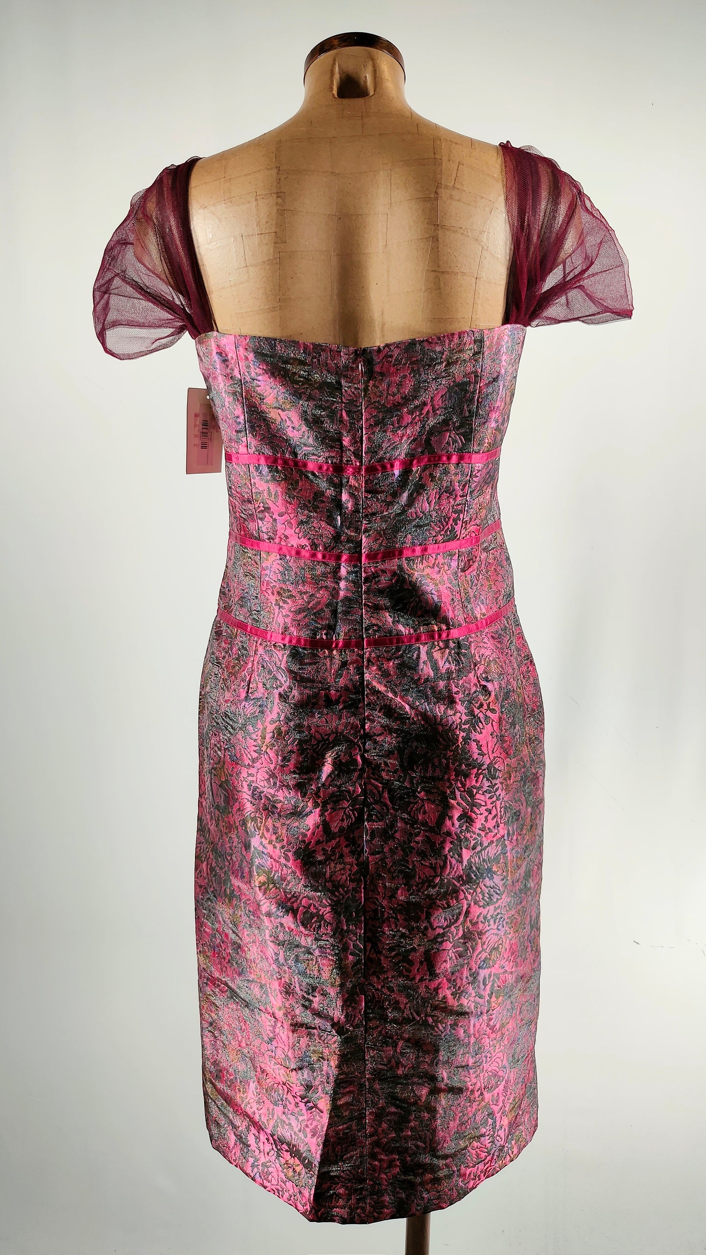 Vestido de seda con lazos Ángeles Andany