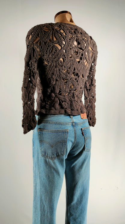 Chaqueta calada marrón Hoss Intropia