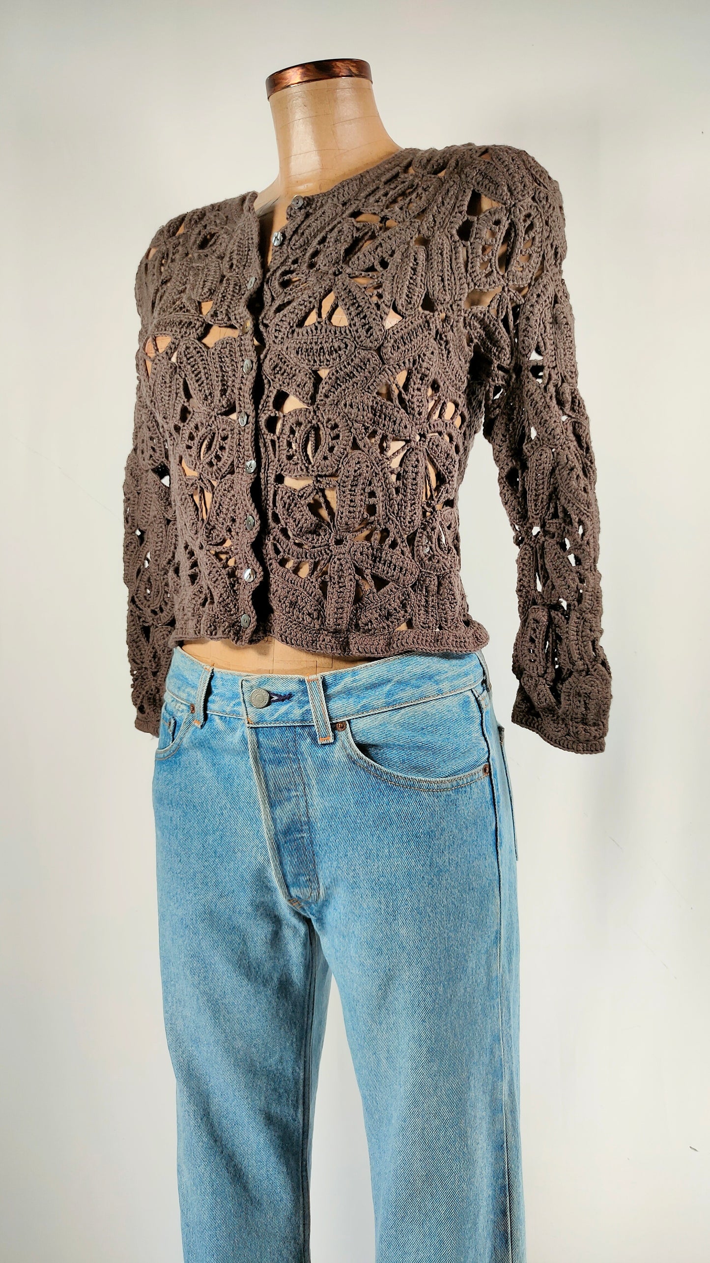 Chaqueta calada marrón Hoss Intropia