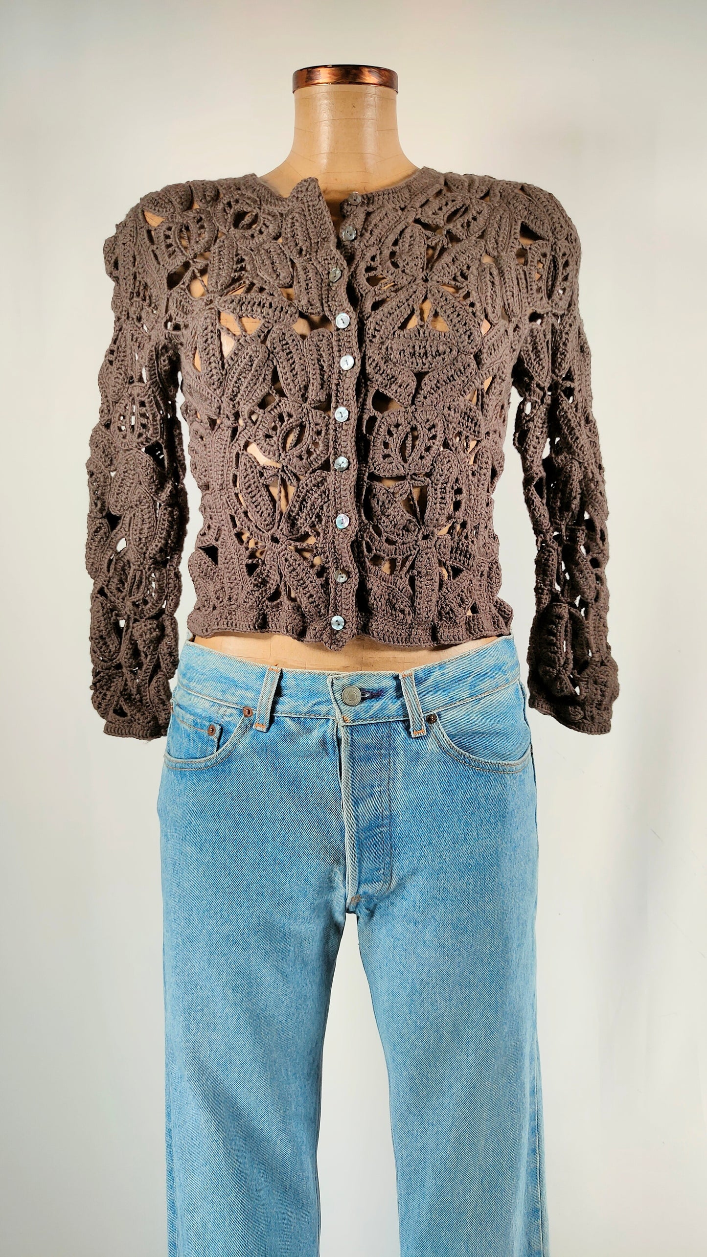 Chaqueta calada marrón Hoss Intropia