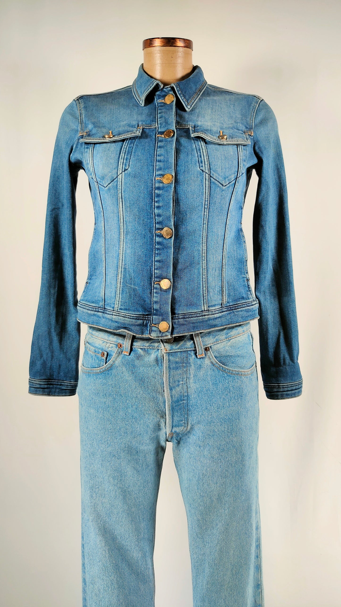 Cazadora tejana Massimo Dutti azul