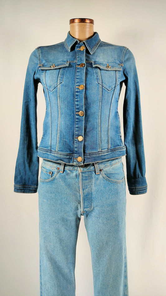 Cazadora tejana Massimo Dutti azul