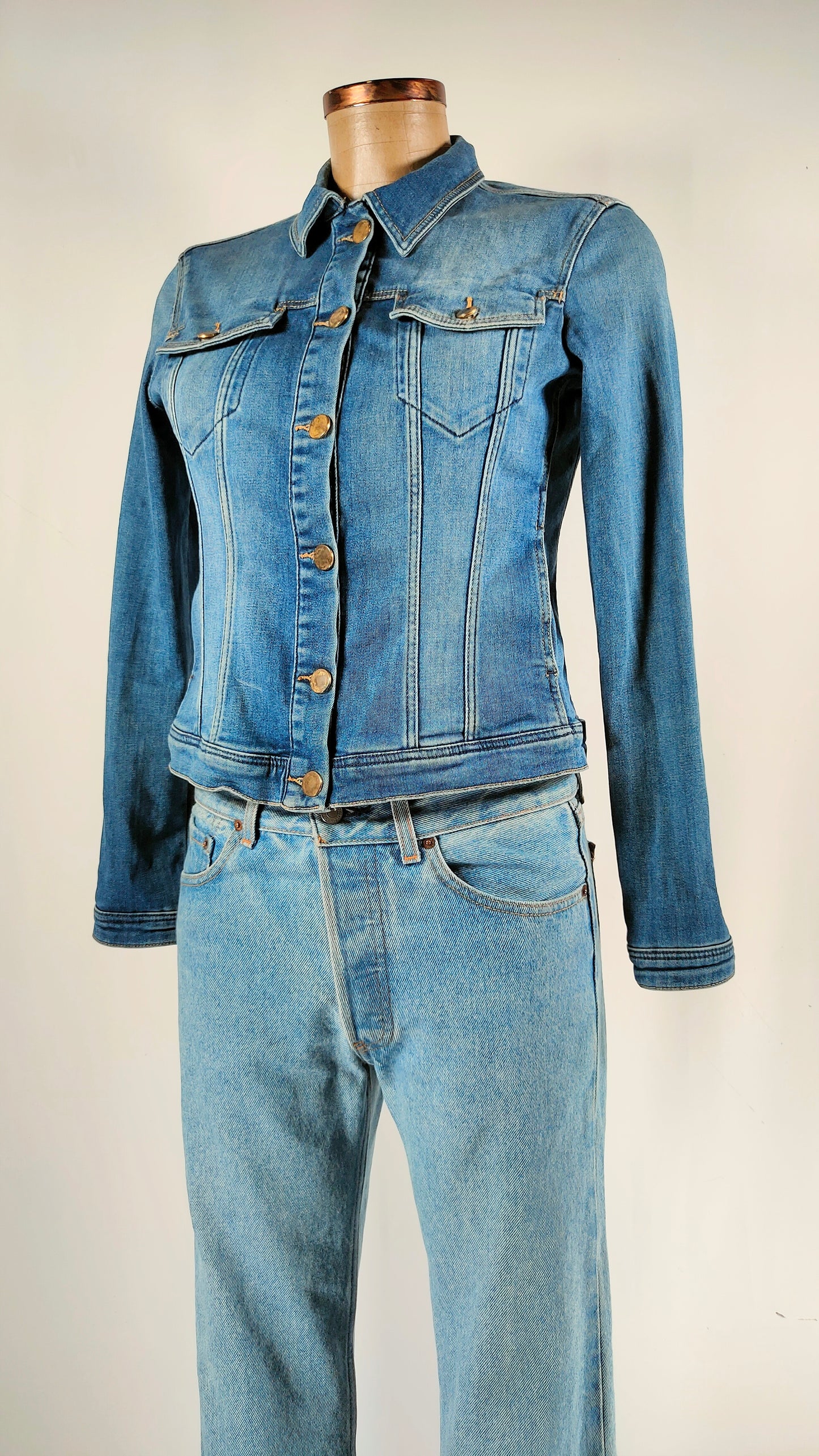 Cazadora tejana Massimo Dutti azul