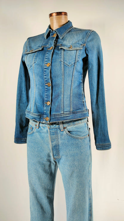 Cazadora tejana Massimo Dutti azul