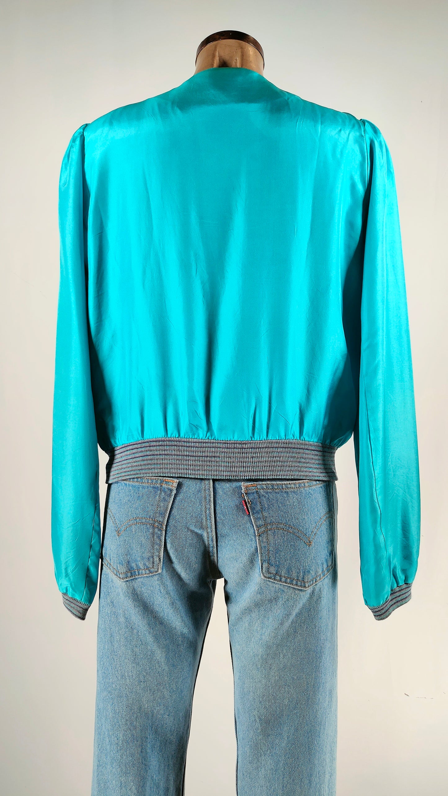 Chaqueta azul estampada Custo