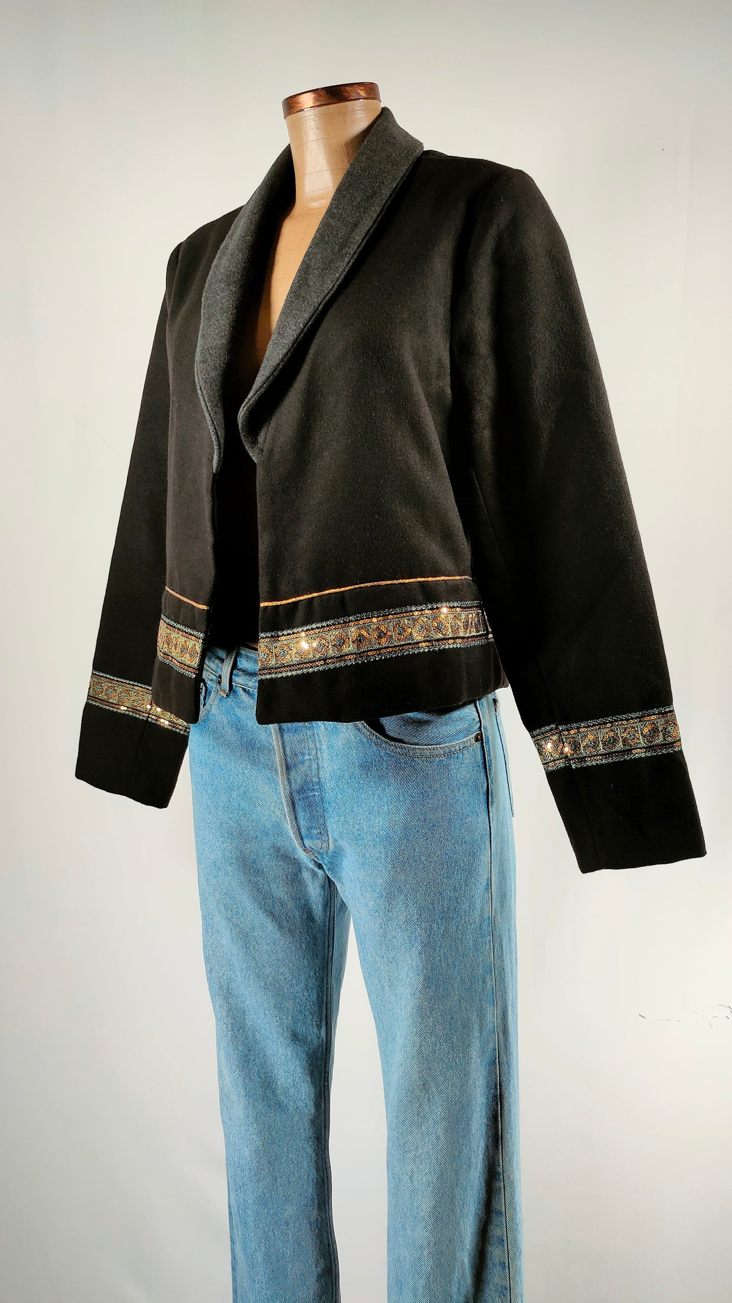 Chaqueta abierta Flores Muñoz