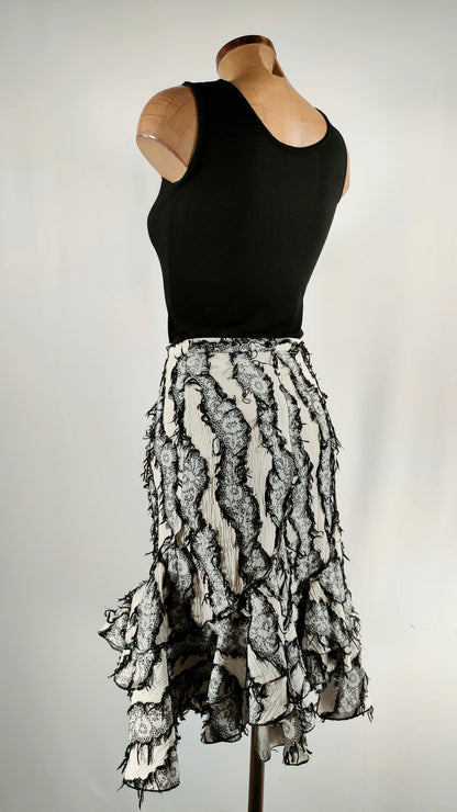 Falda KaBaK negra y blanca