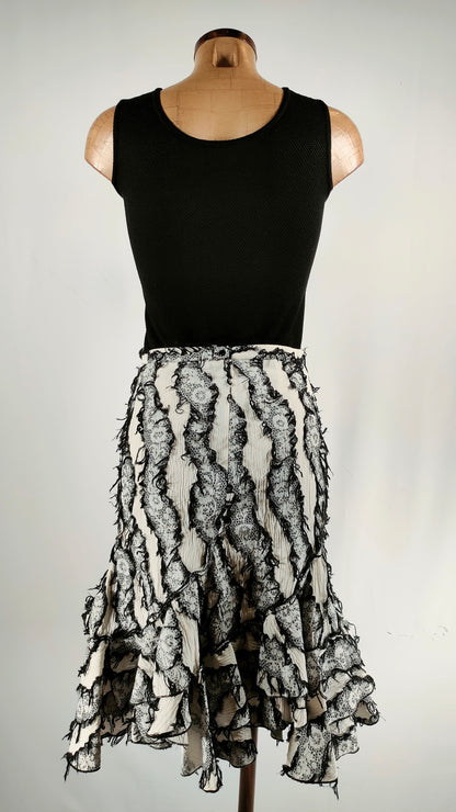 Falda KaBaK negra y blanca