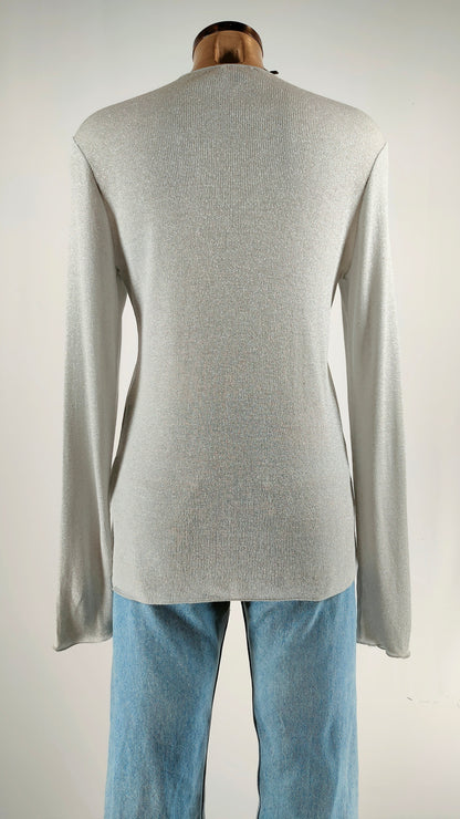 Jersey gris brillante Massimo Dutti