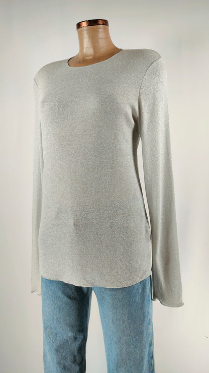 Jersey gris brillante Massimo Dutti