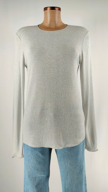 Jersey gris brillante Massimo Dutti