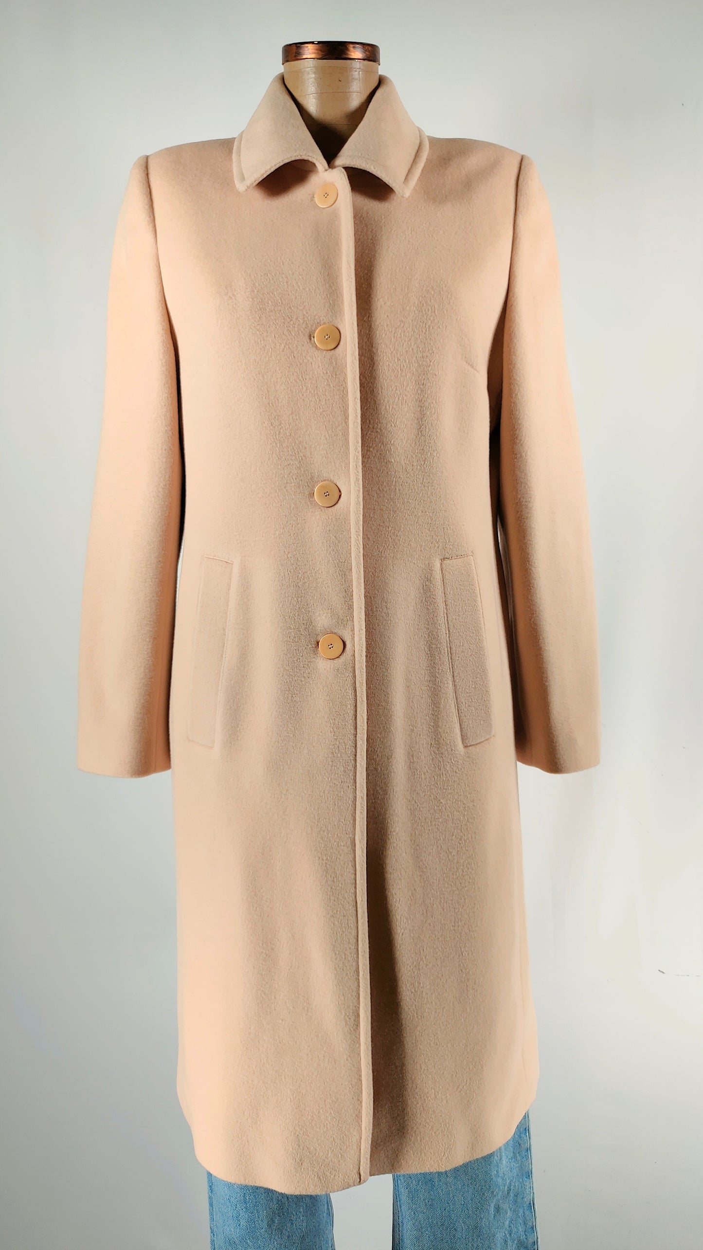 Abrigo de caschemere, lana y angora Feliz Mediano