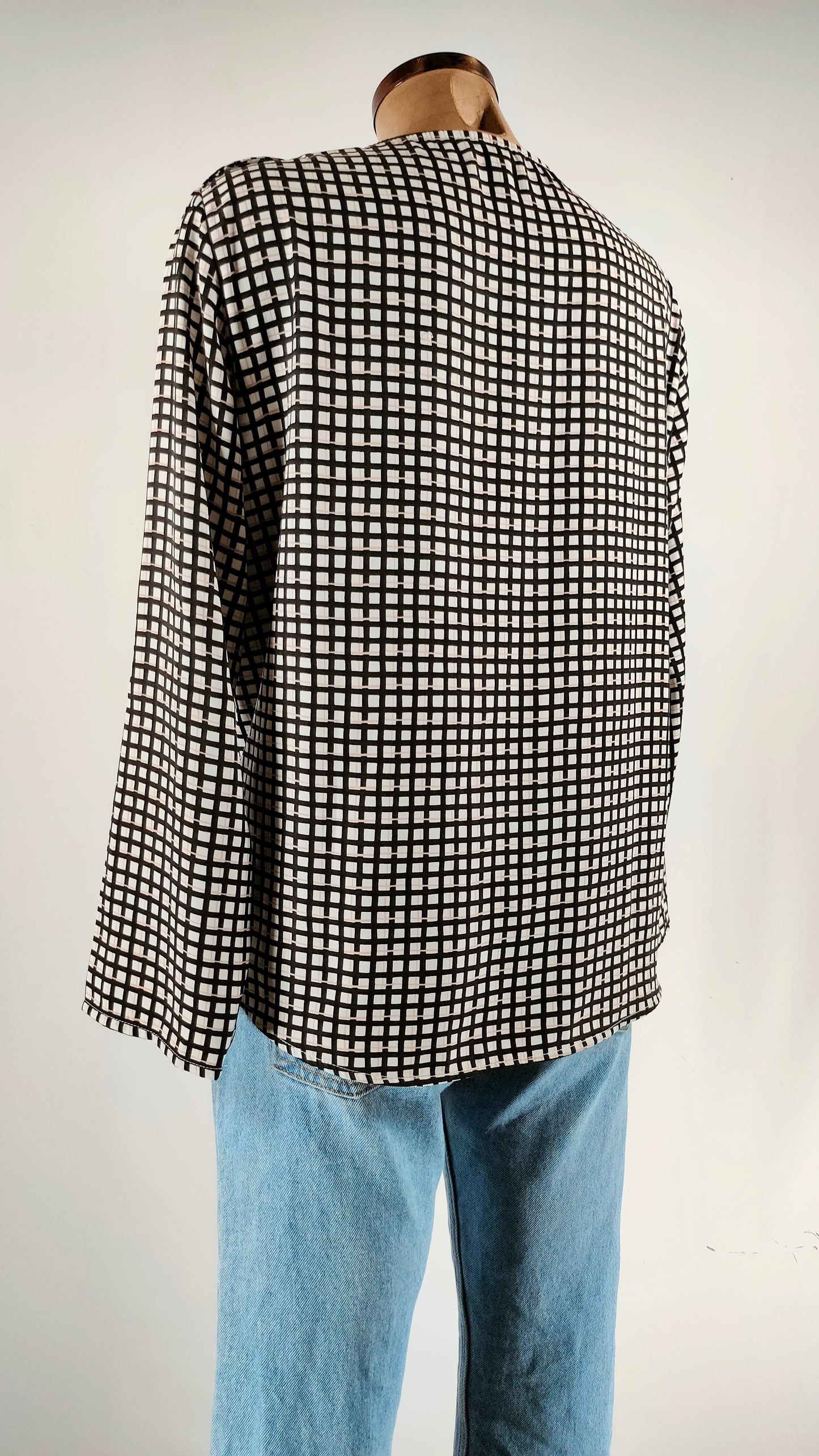 Blusa cuadros Cortefiel