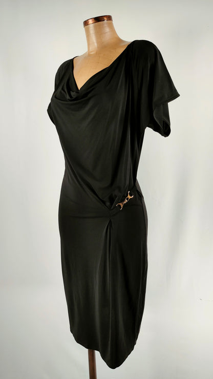 Vestido negro Liu-jo con cierre dorado