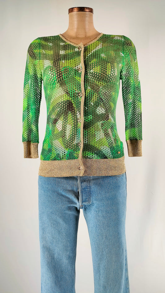 Jersey calado verde Escada