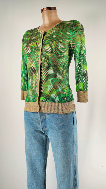 Jersey calado verde Escada