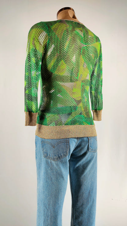 Jersey calado verde Escada