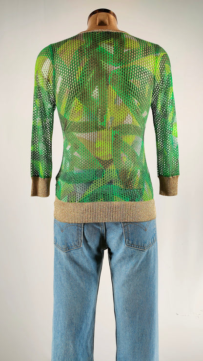 Jersey calado verde Escada