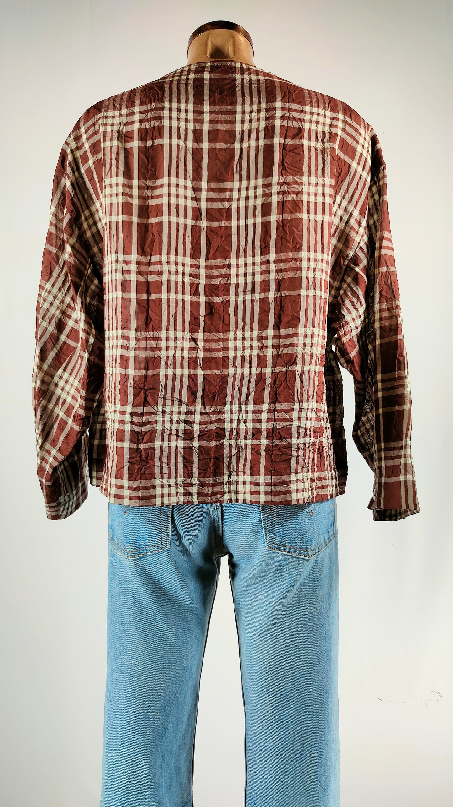 Camisa cuadrada marrón