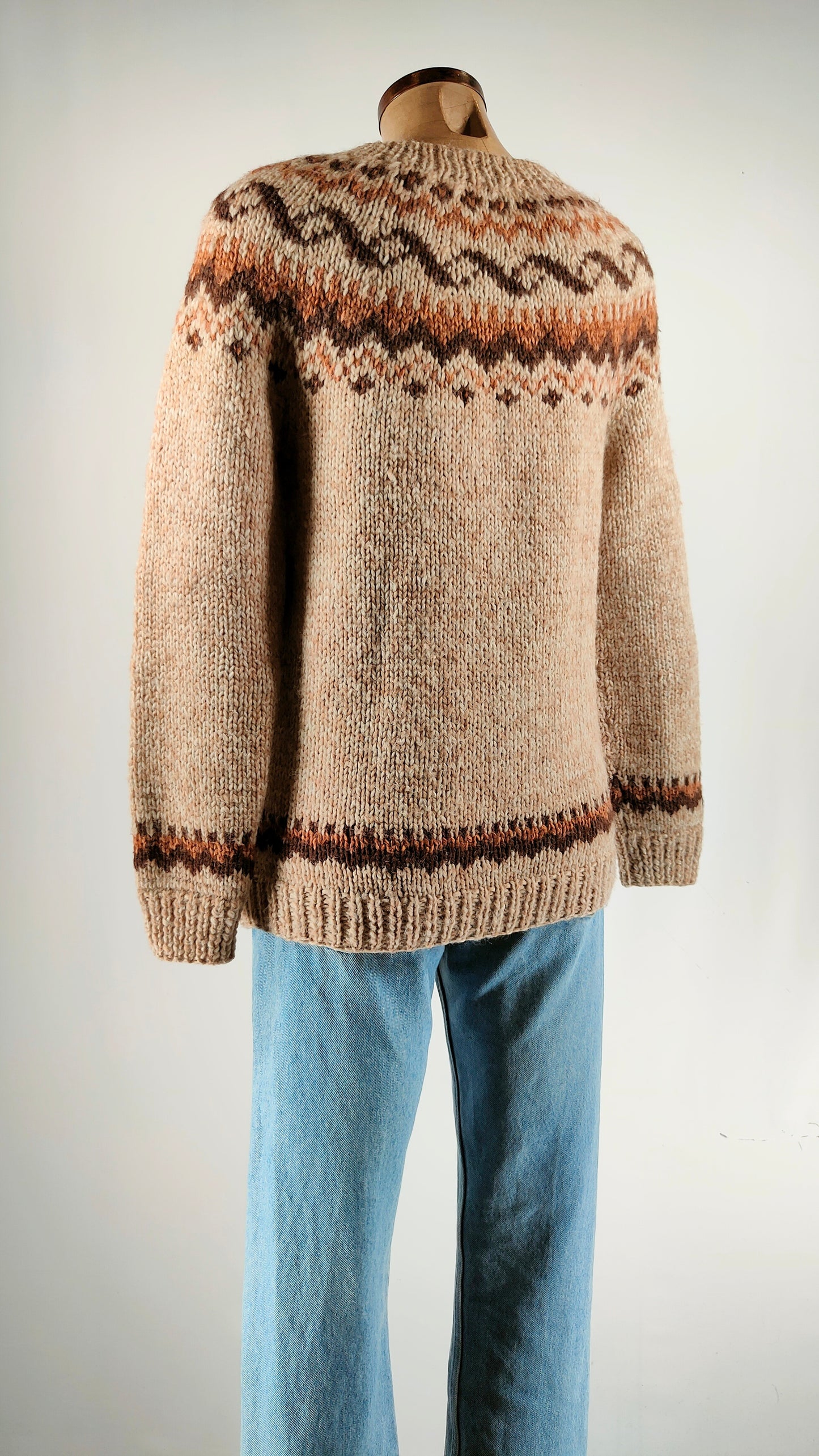 Jersey de lana marrón