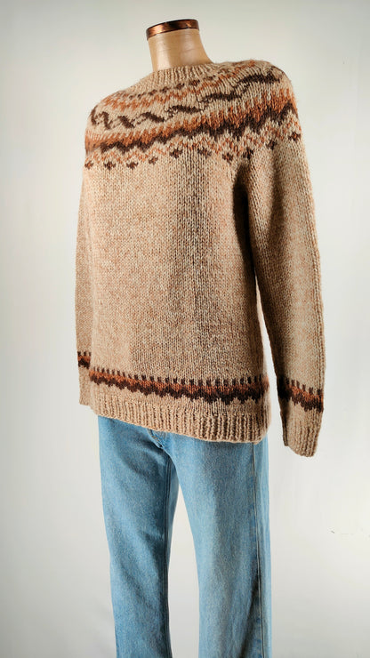 Jersey de lana marrón