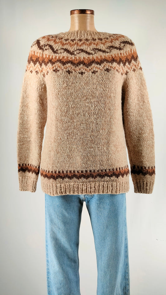 Jersey de lana marrón