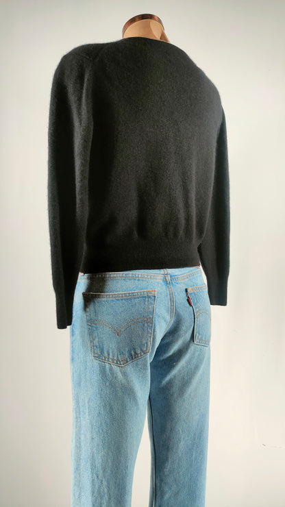 Chaqueta de cashmere con botones dorados