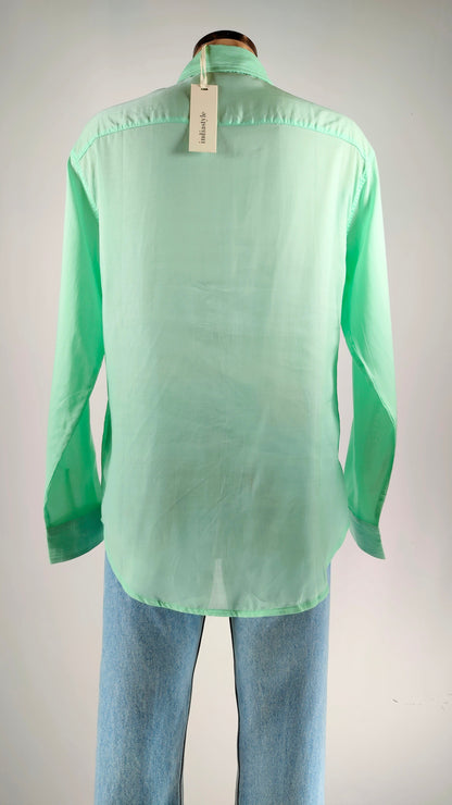 Camisa verde menta