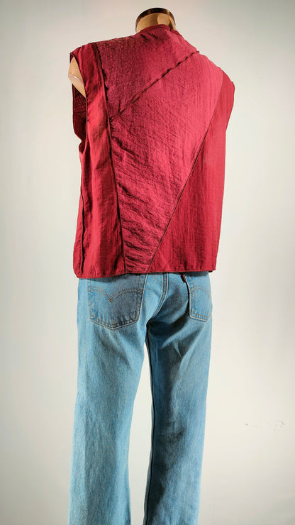 Blusa con cierre doble botón dorado