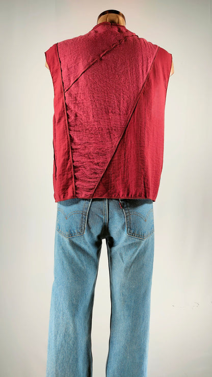 Blusa con cierre doble botón dorado