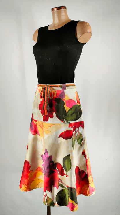 Falda midi estampada Copuysa