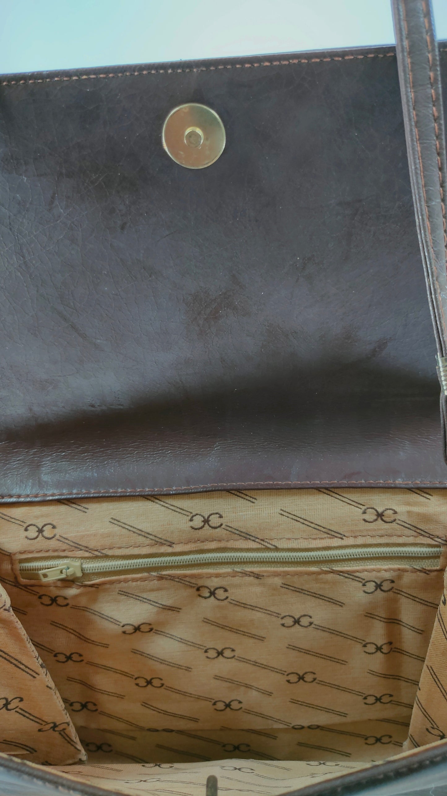 Bolsito marrón vintage