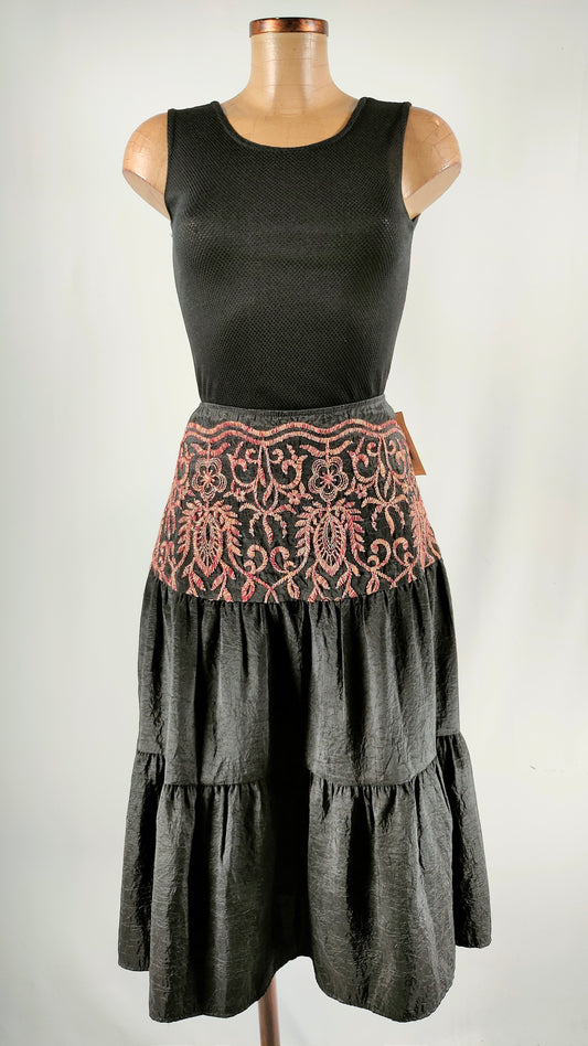 Falda Oliva negra Ángel Iglesias