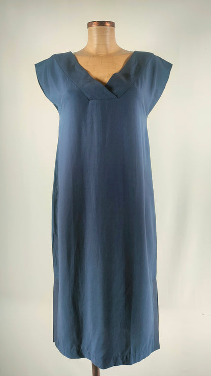 Vestido azul midi SKFK